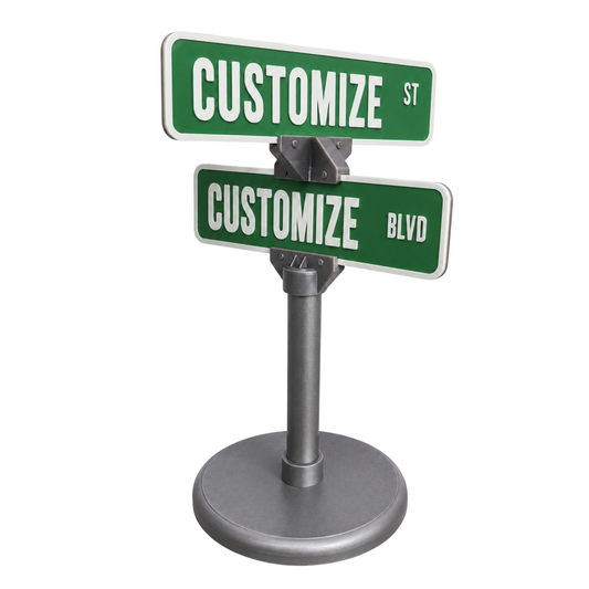 Customized 3D Printed Street Sign