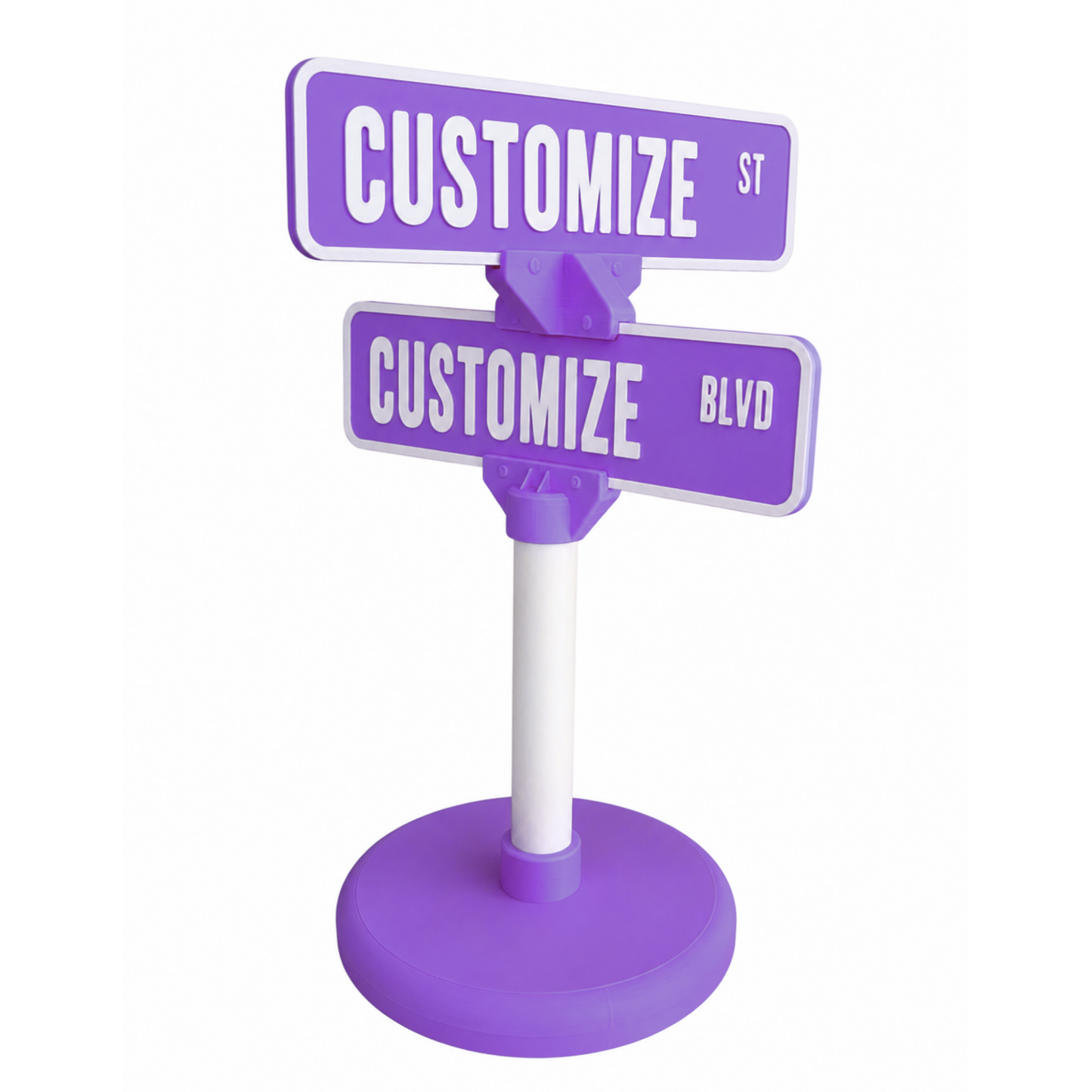 Customized 3D Printed Street Sign