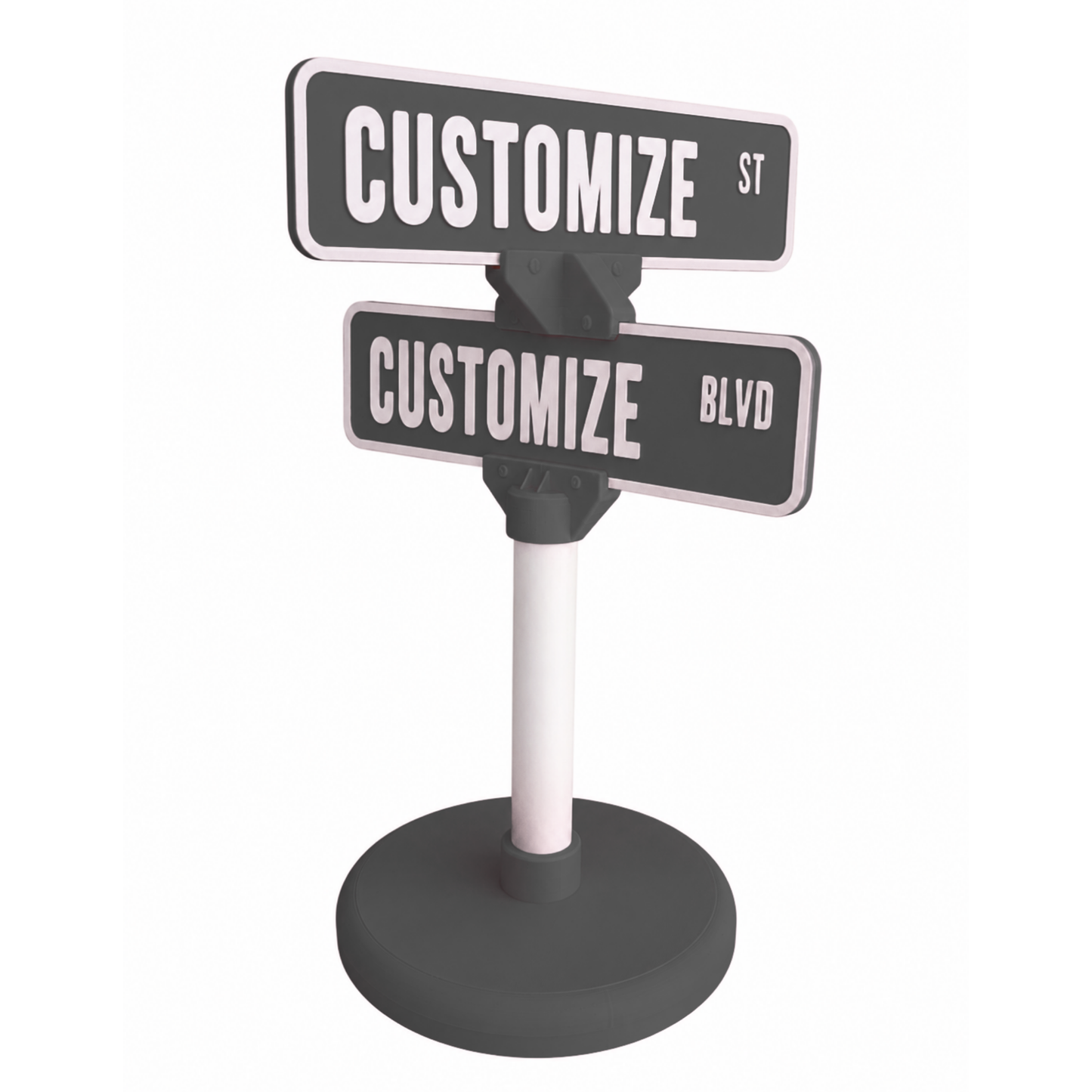 Customized 3D Printed Street Sign