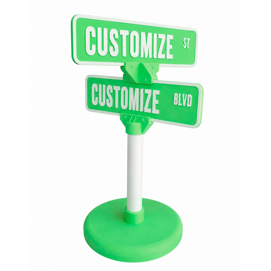 Customized 3D Printed Street Sign