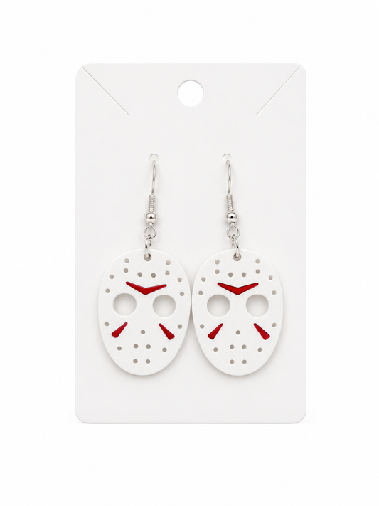 Jason Mask Earrings